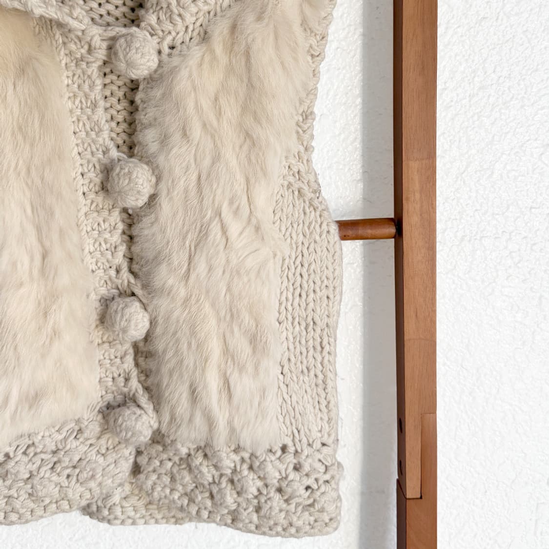 스노우포크 퍼 니트 베스트 상품이미지3