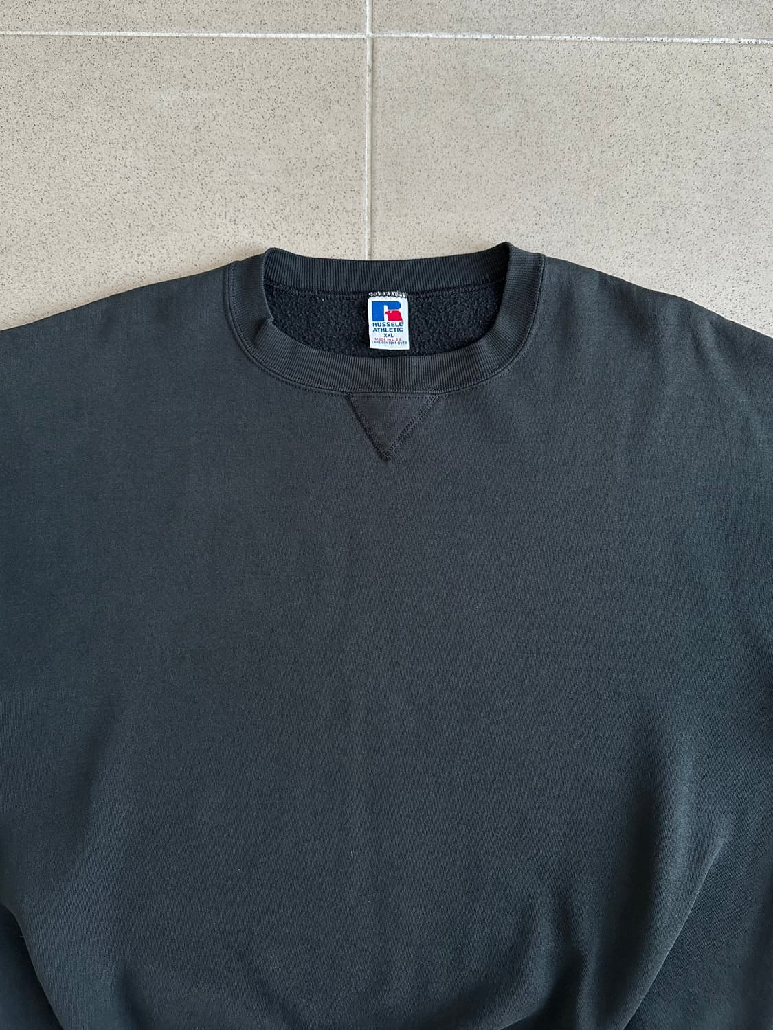 90s 빈티지 러셀 스웻셔츠 그린 XXL USA 상품이미지4