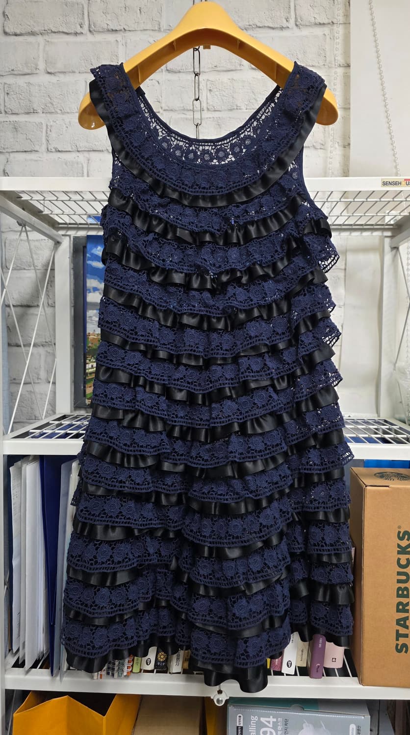 마크제이콥스 나시 원피스 XS 44 프릴 레이스 드레스 WM29 상품이미지5