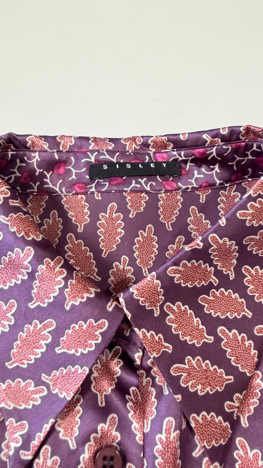 시슬리 SISLEY 실크 100% 패턴 셔츠 55 정가 329,000원  상품이미지6