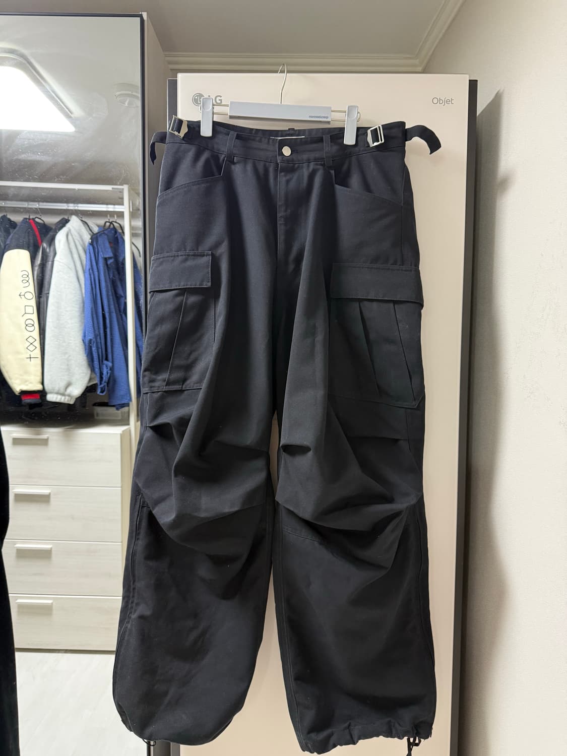 논노드 사이드 집 카고 블랙 3 상품이미지1