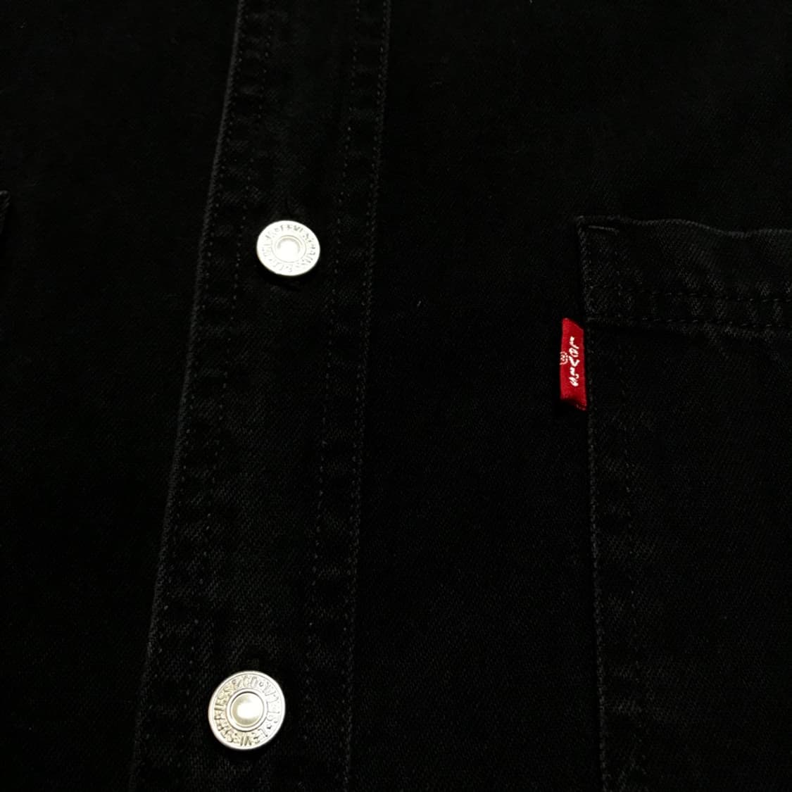 [[M, A급, 공용] 리바이스(LEVI'S) 블랙 데님 셔츠@244 상품이미지3