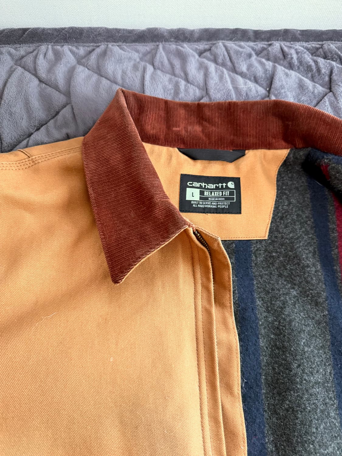 정품 칼하트US 디트로이트 자켓 된장맛(L)OJ3828 상품이미지9