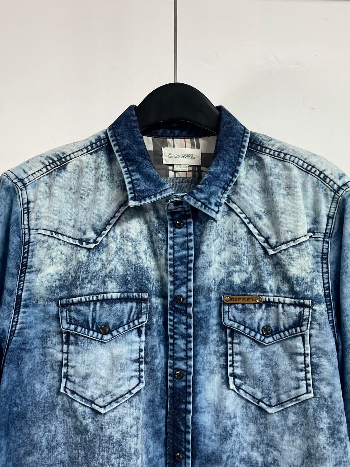 디젤 돌청 워시드 패치 셔츠 (on.561) 상품이미지2