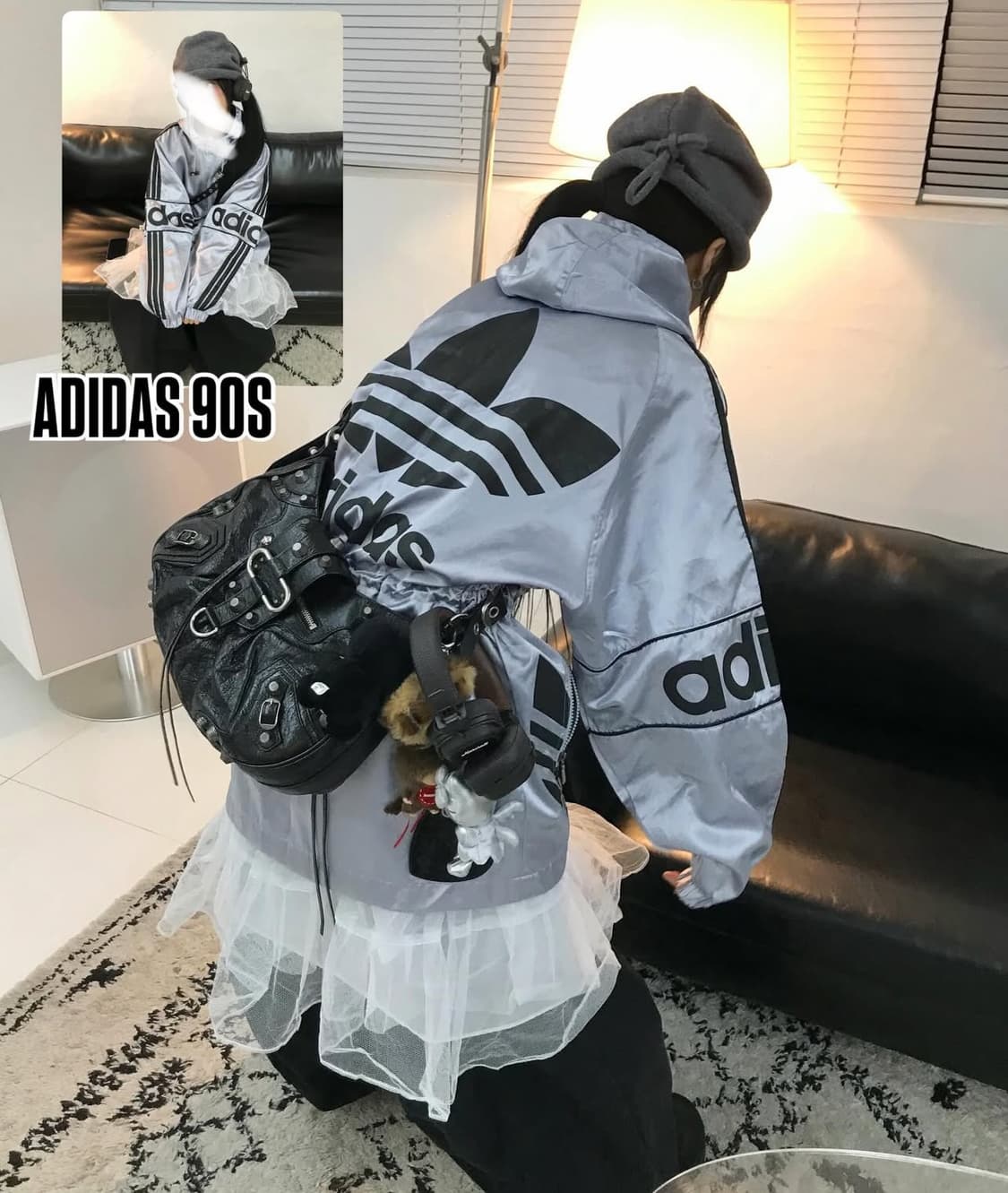 아디다스 90s 실버 올드스쿨 데상트 자켓 상품이미지1