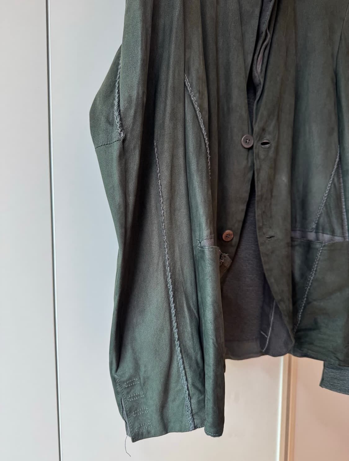 Transit Leather Knit Jacket 상품이미지1