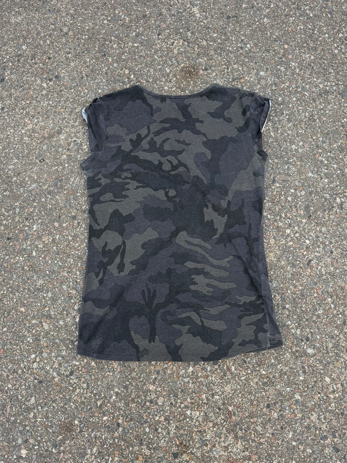Camo Skull Layered T-Shirt 상품이미지6