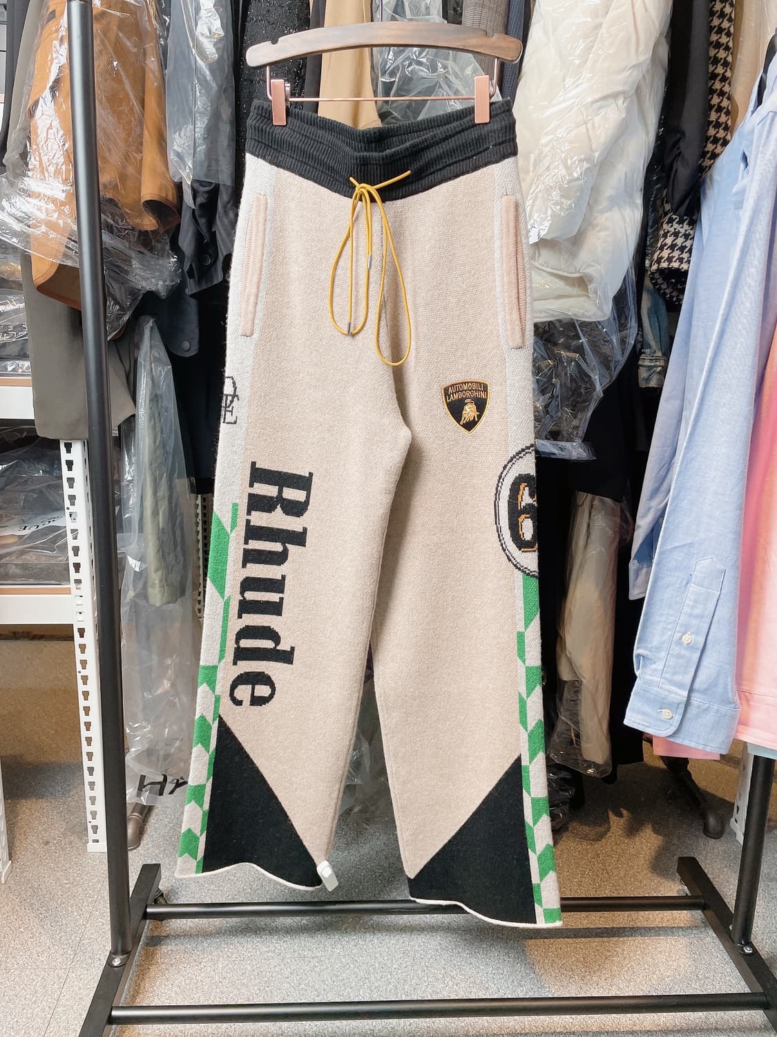 (정품/새상품) 루드 X 람보르기니 남성 울 프린트 팬츠 상품이미지1