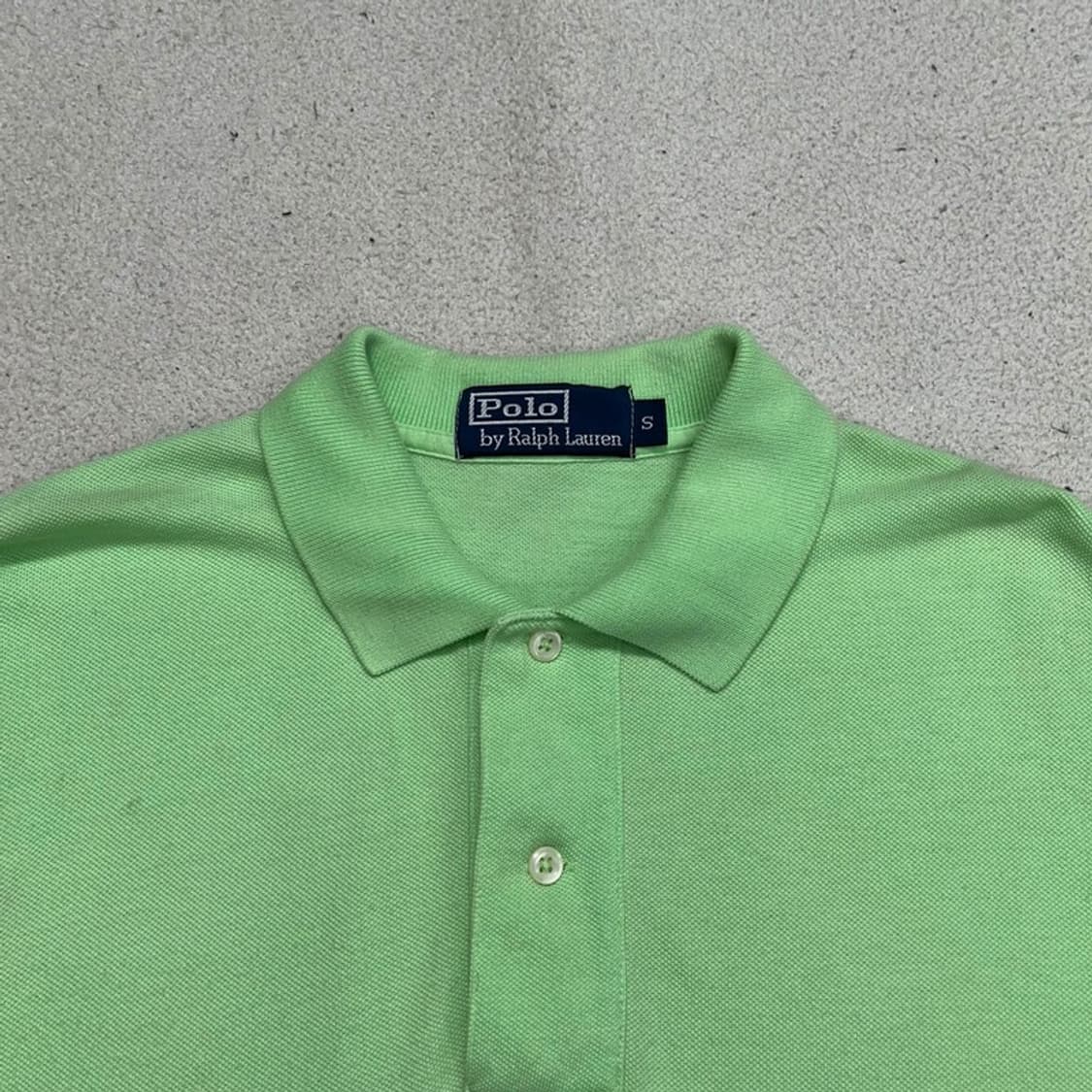POLO RALPH LAUREN 반팔 카라티 라임 S 상품이미지5