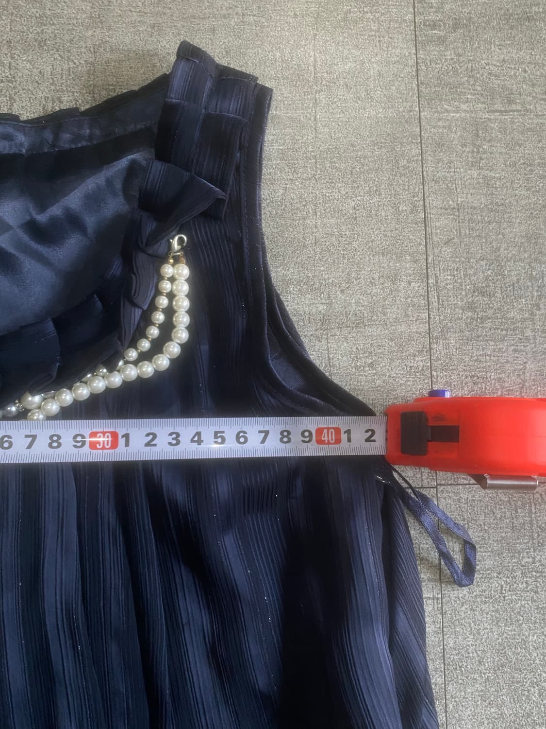 일본빈티지 Coogy 달천깔페어리 보헤미안 진주타이 슬리브리스나시탑 상품이미지3