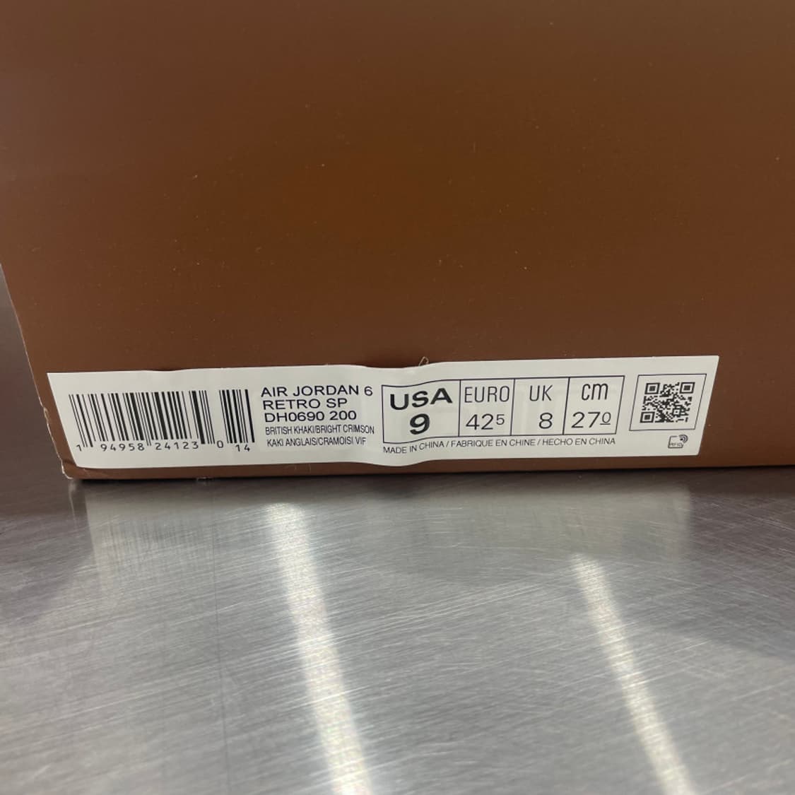 조던 6 레트로 SP 트래비스 스콧 브라운 (270) 상품이미지9