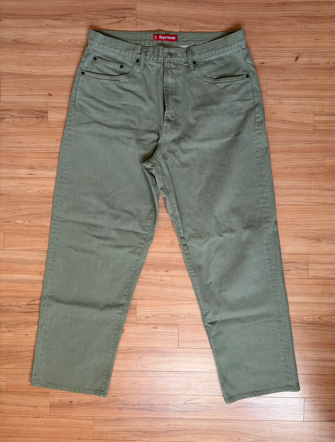 [34] 슈프림 배기 진 올리브 - 25SS 상품이미지2