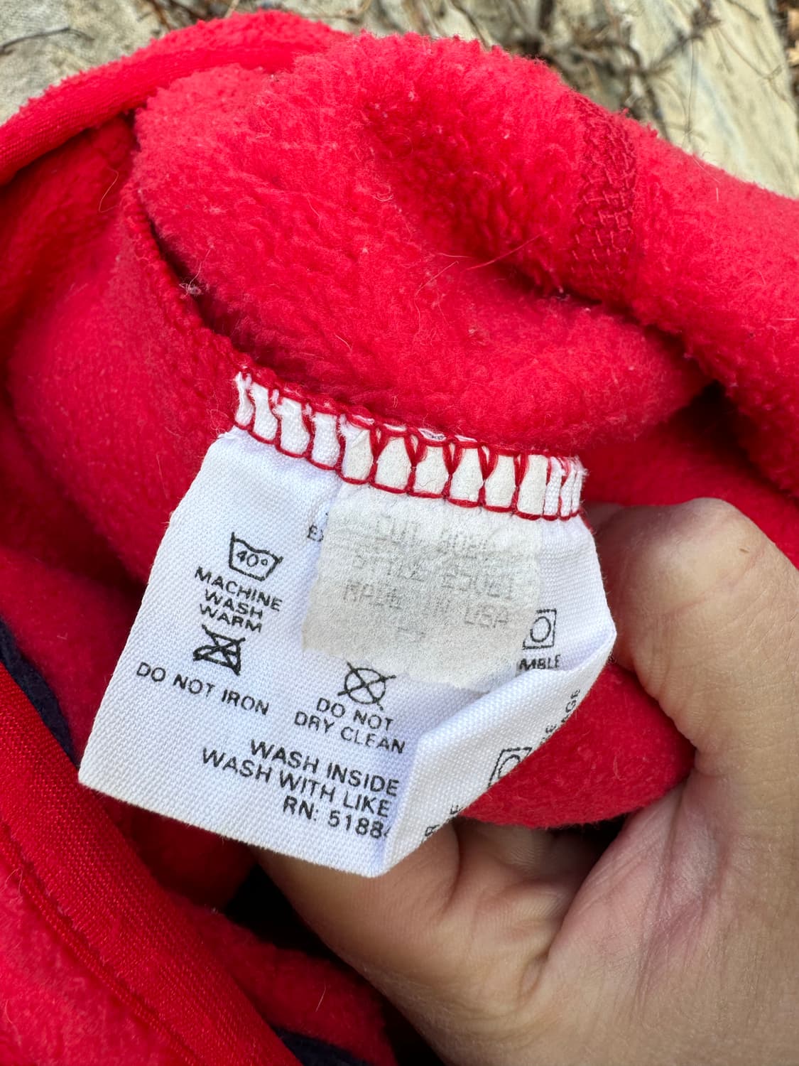 80s 파타고니아 usa 신칠라 집업 후리스 플리스 두꺼움 레드 상품이미지7