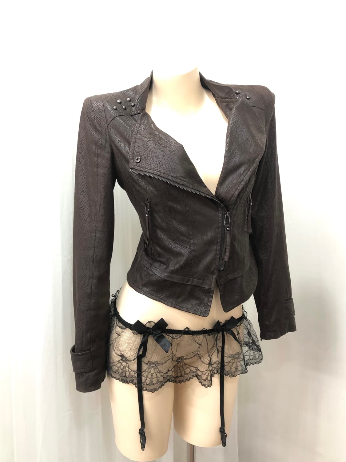 GGPX brown snakeskin leather jacket  상품이미지4