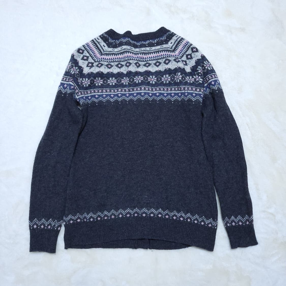 유니클로 여성 니트가디건 L 0302 뽀샤샤 상품이미지2