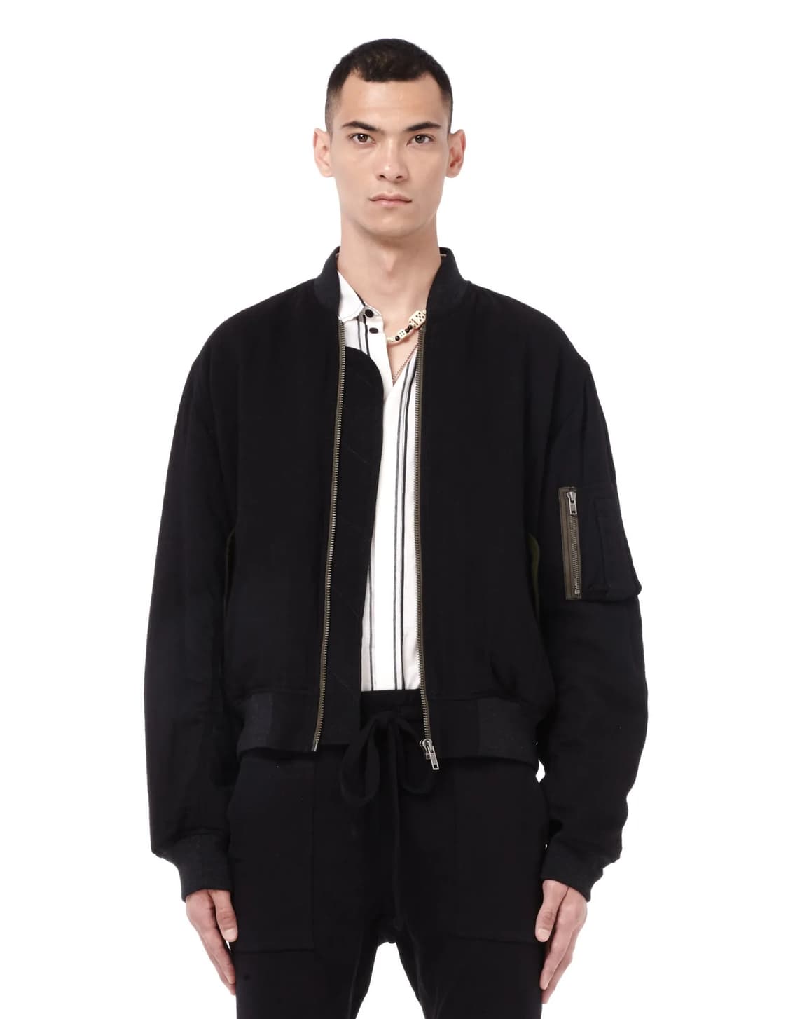 Haider Ackermann 16 fw wool bomber black 상품이미지1