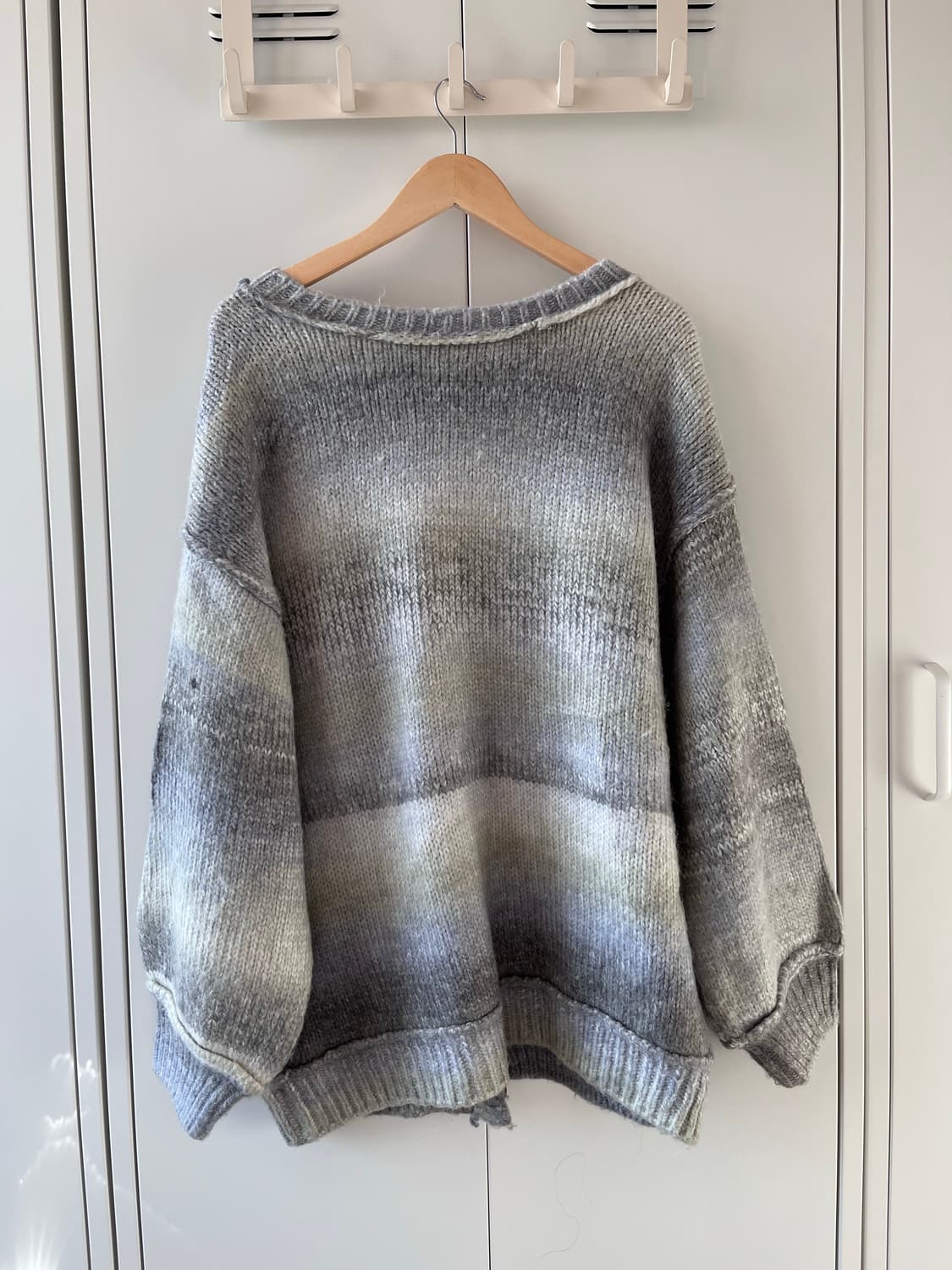 Kastane 블루그레이 그라데이션 헤비 니트 가디건 상품이미지10