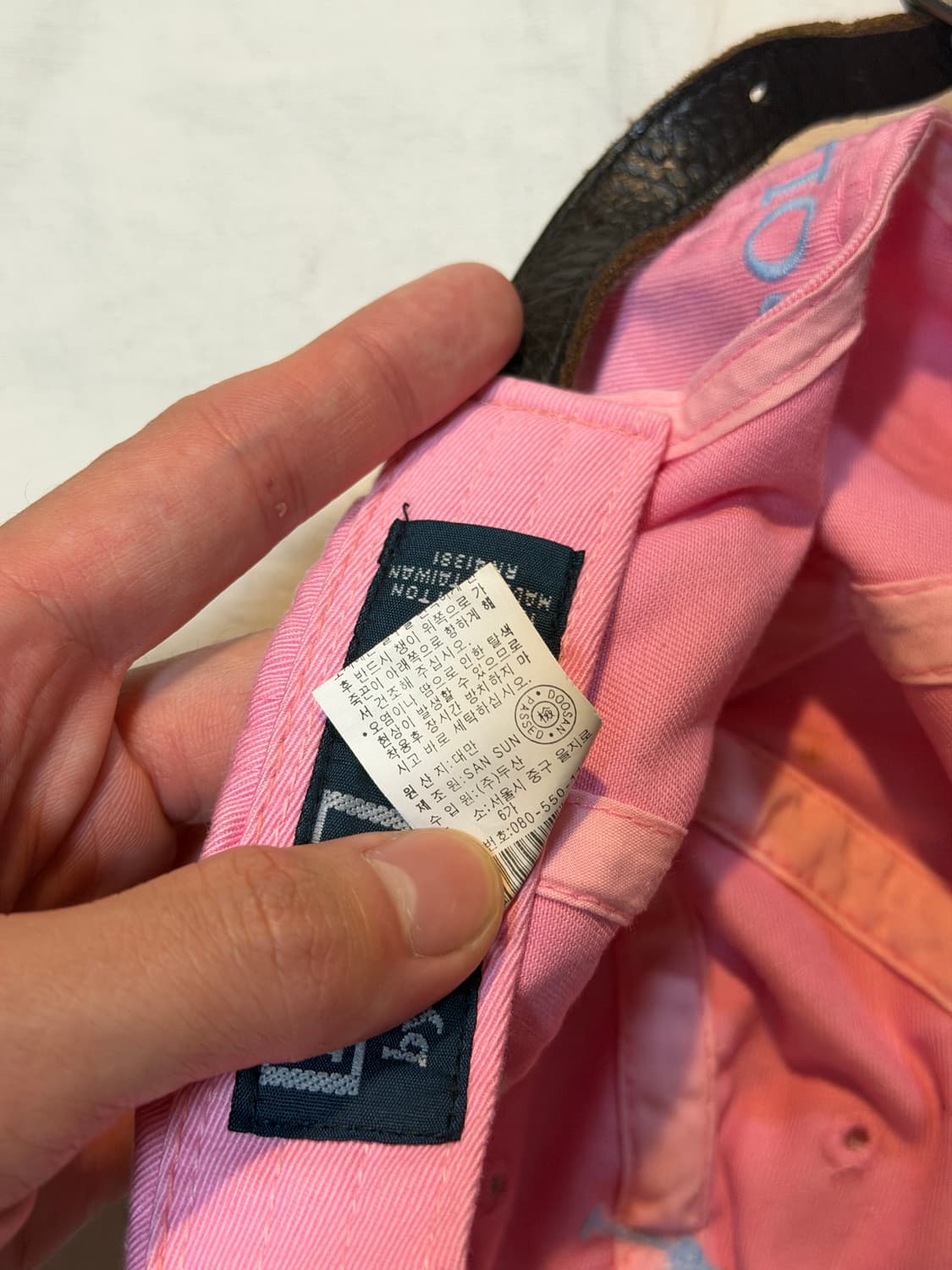 폴로 랄프로렌 빅포니 볼캡 베이비핑크 상품이미지4