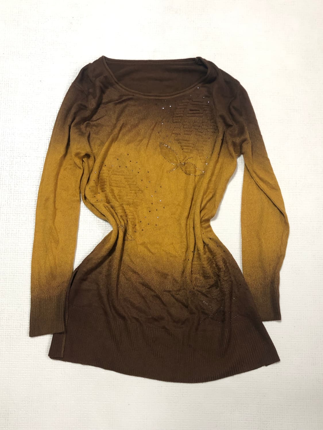 빈티지 브라운 그라데이션 오리엔탈 니트 상품이미지8