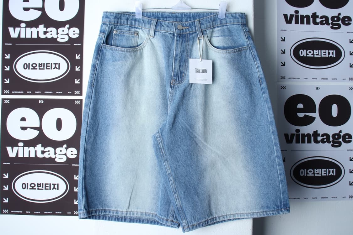 (XL) 트릴리온 반바지 팬츠 새상품 버뮤다 데님 청-P9934 상품이미지2
