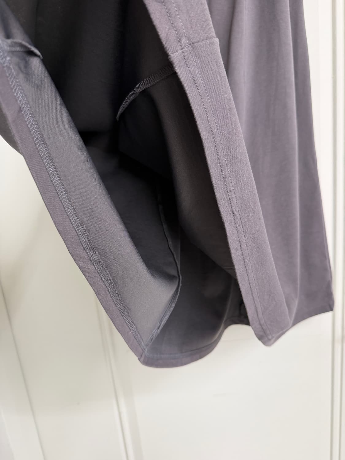 일본빈티지 차콜 플레어 롱스커트 상품이미지7