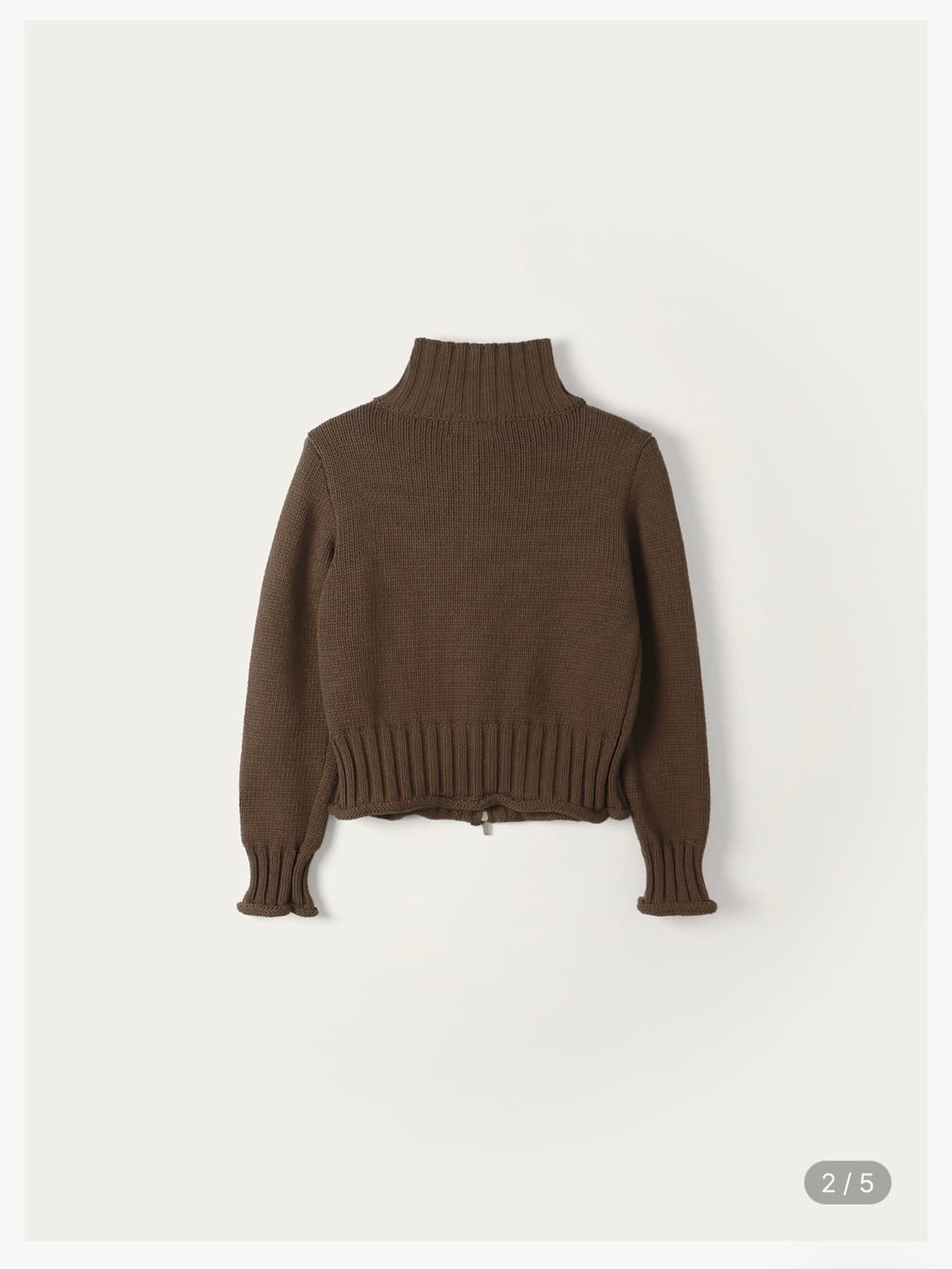 TOAVE Single Yarn Cotton Knit zip-up 상품이미지2