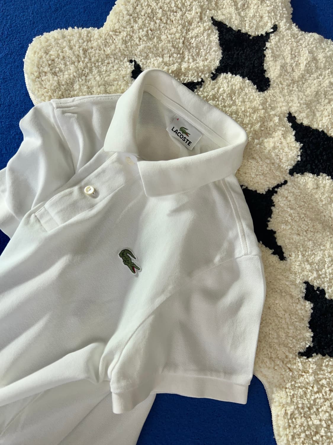 라코스테 여성 화이트 반팔 카라티 상품이미지1