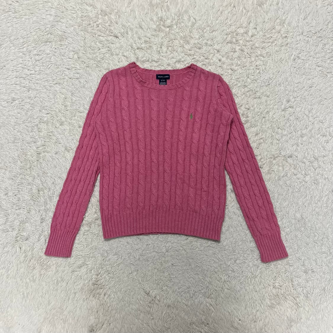 Polo Ralph Lauren pink cable knit 상품이미지4