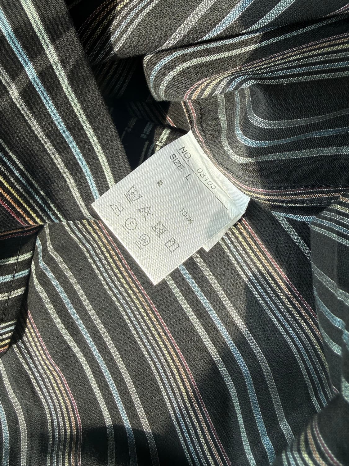 블랙 스트라이프 셔츠 상품이미지4