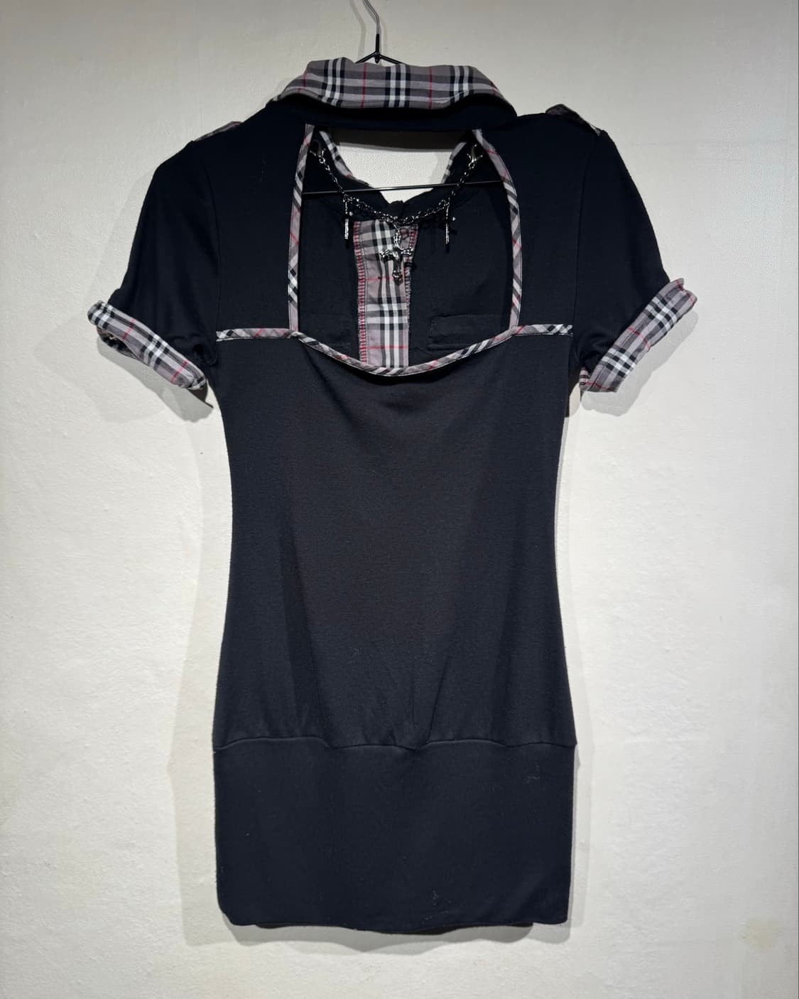 Skinny Lip tartan&chain point Fitted min 상품이미지2