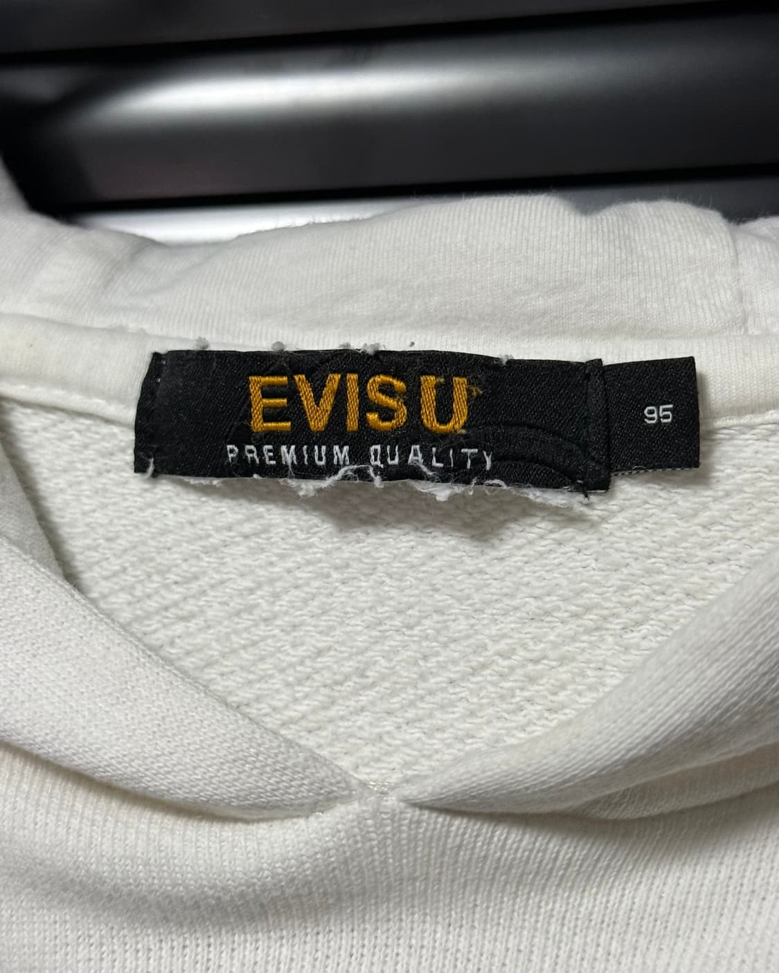 애비수 화이트 흰색 스웻 후드 후디 티셔츠 95 M 빈티지 y2k 스트릿 상품이미지5