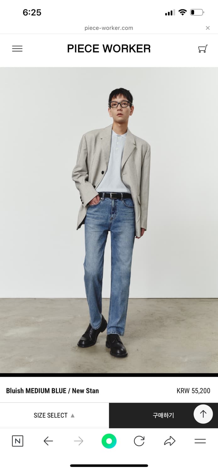 피스워커 뉴스탠 Bluish Medium Blue 허리30 상품이미지1