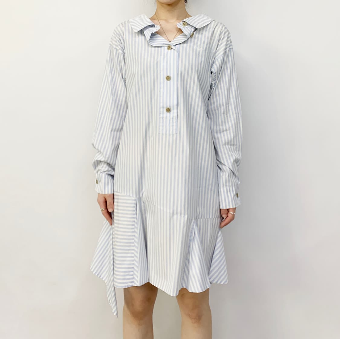 비비안 웨스트우드 스트라이프 셔츠 원피스 상품이미지2