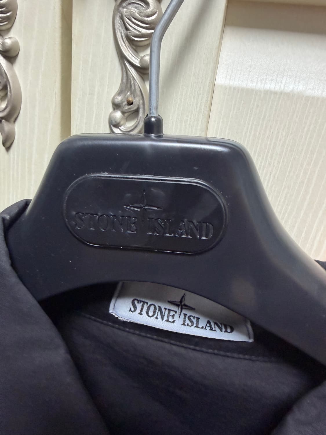 스톤아일랜드 올드이펙트 오버셔츠 블랙 L 상품이미지5