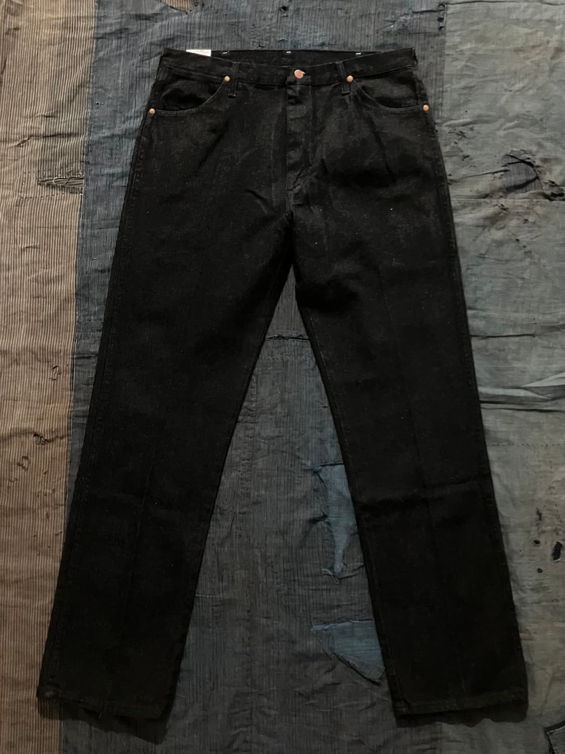 데드스탁 90s USA 빈티지 랭글러 13MWZPB 블랙 데님 팬츠 상품이미지2