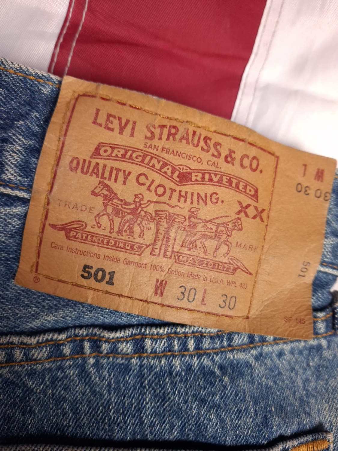 오리지날 00's 미국제조 리바이스 501 데님진 상품이미지4
