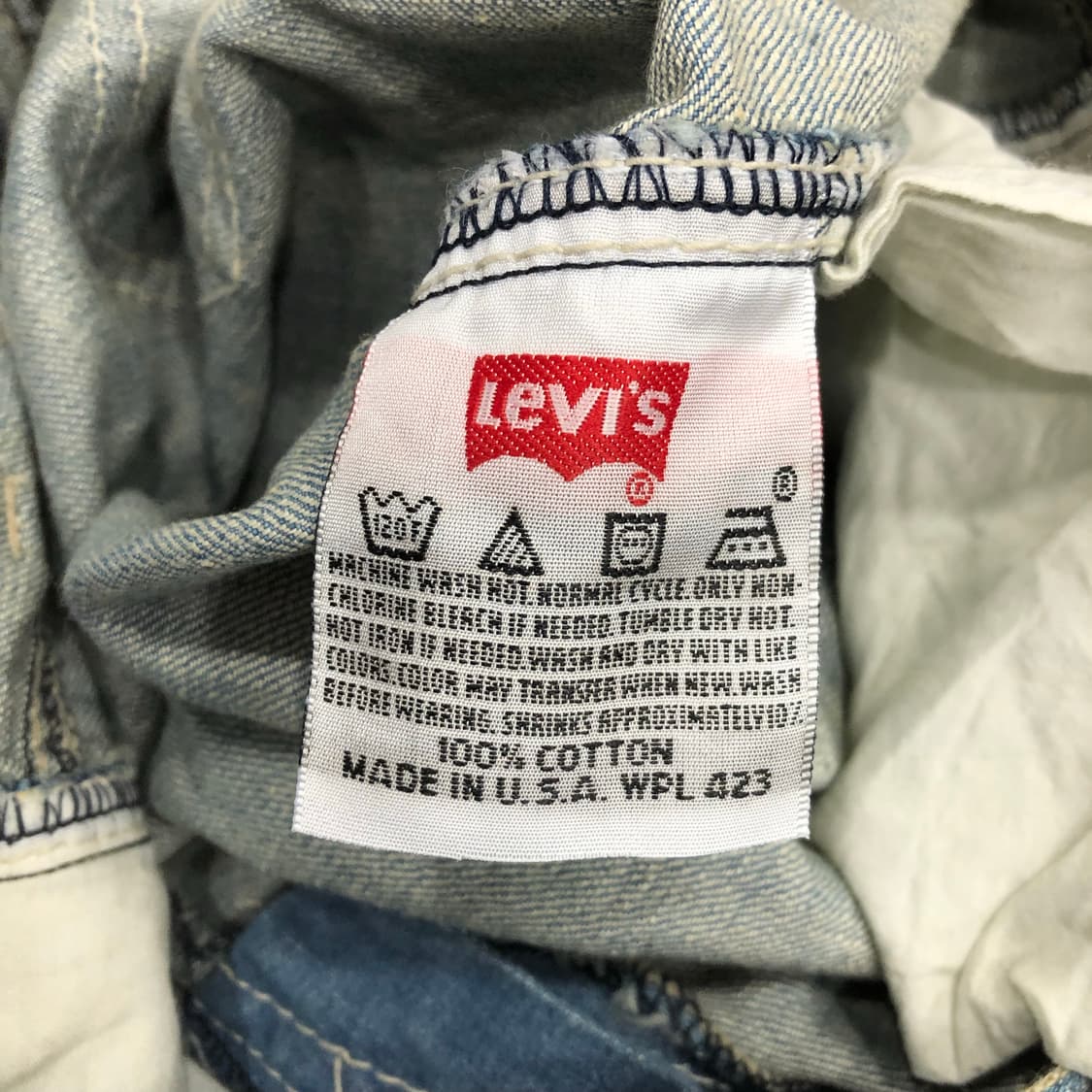 데드스탁 리바이스 506 USA 워싱 데님 팬츠 상품이미지7