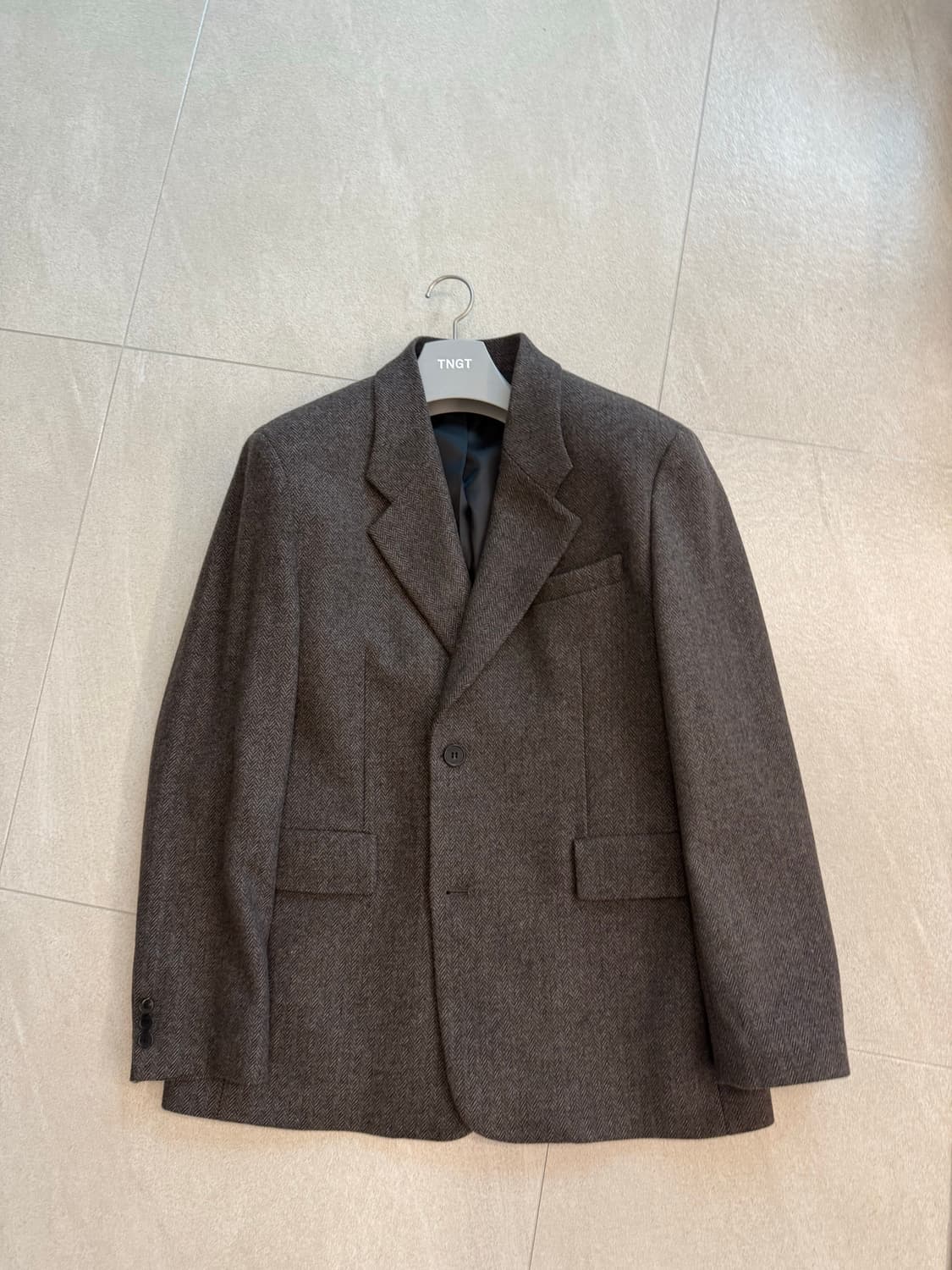 TNGT 헤링본 테일러드 자켓 상품이미지1