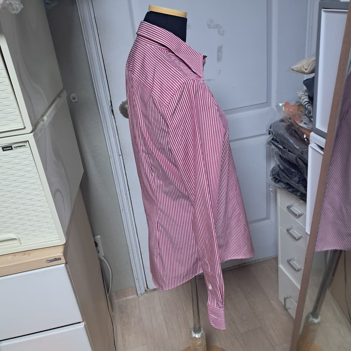 로렌 랄프로렌 스트라이프 셔츠 논아이론 XS(거의 새제품) 상품이미지4