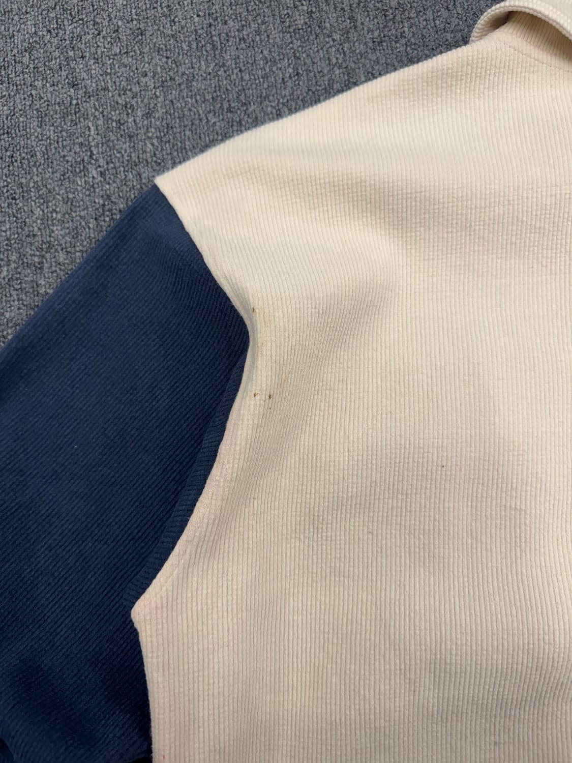 L)Japanese vintage 배색 카라 맨투맨 상품이미지6