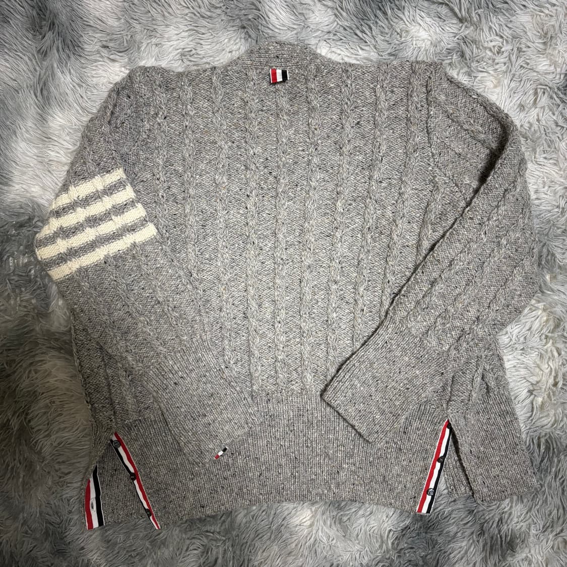 무하자 톰브라운 도네갈 가디건 라이트 그레이 2사이즈 급처 상품이미지2