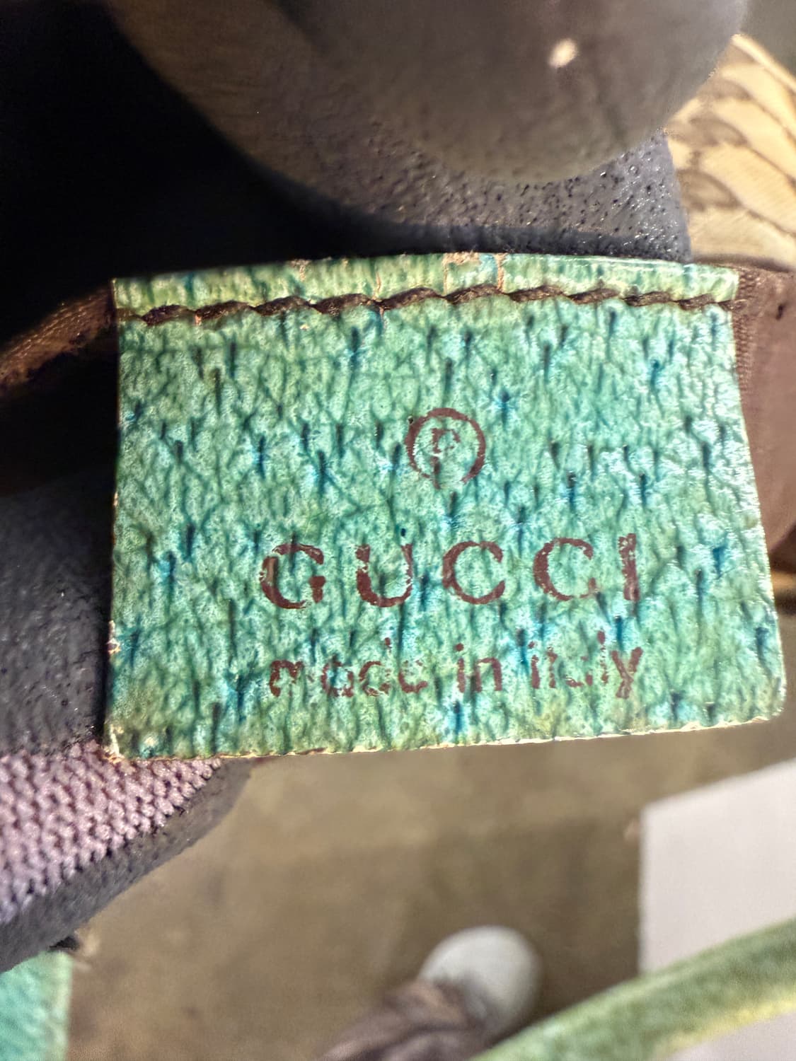 구찌 정품 GG 패브릭 호보백 민트 상품이미지5