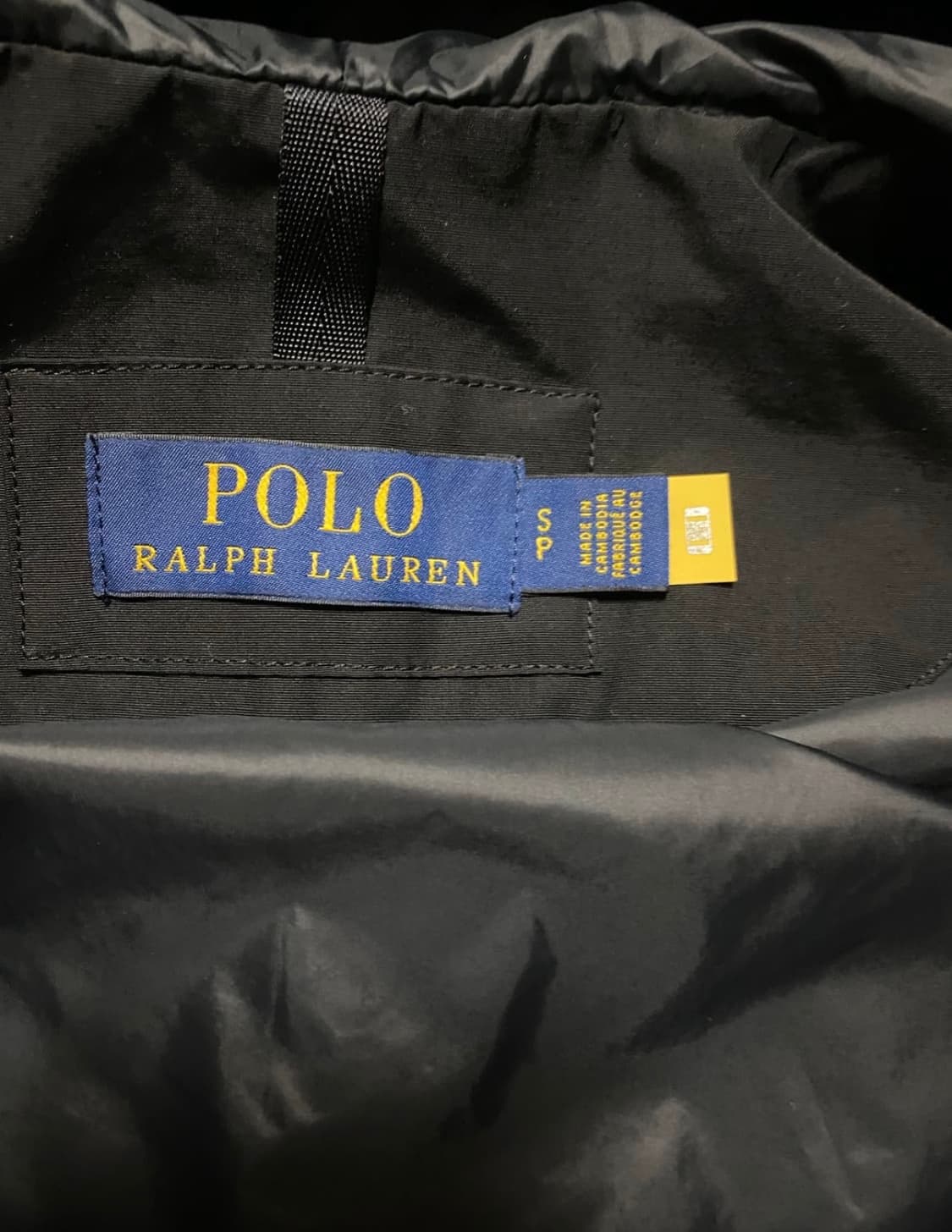 폴로 랄프로렌 최신형QR택 소프 바람막이 자켓 블랙 S 상품이미지2