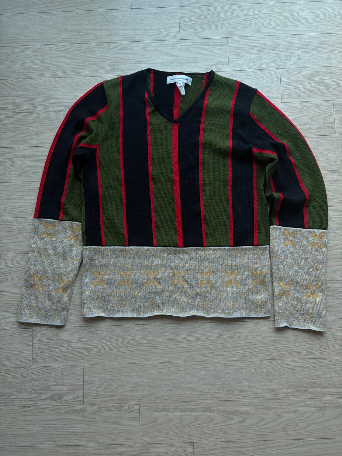 Docking V neck knit 상품이미지1