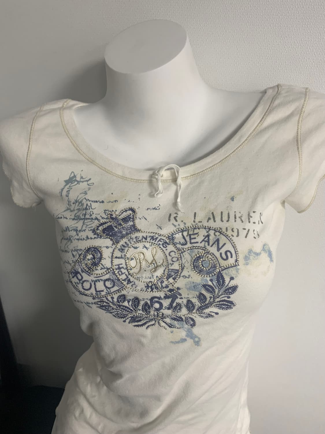 Y2K mood slim-fit t shirt   상품이미지3