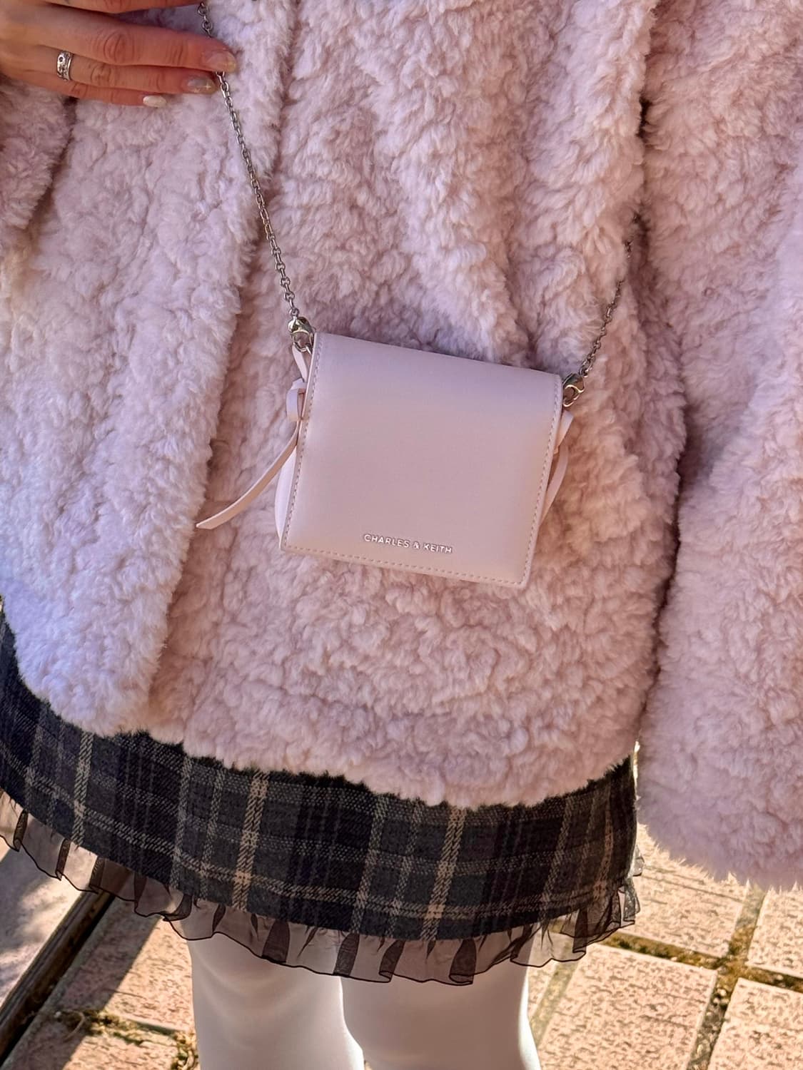 찰스앤키스 헤이즐 미니백 월렛 핑크 신상! 상품이미지6