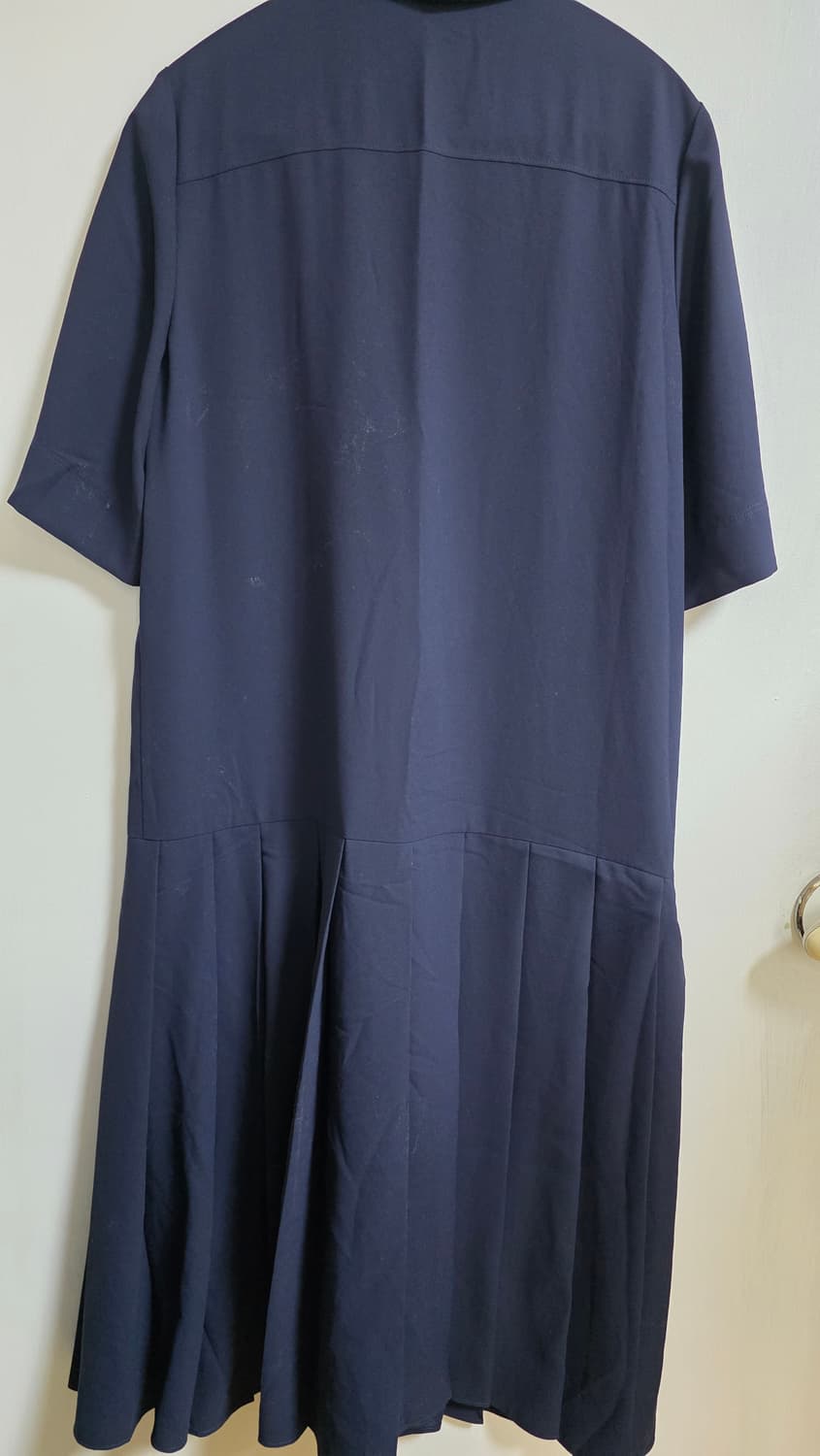 새상품) 빈폴 칼라 더블원피스 다크네이비(55사이즈) 상품이미지3