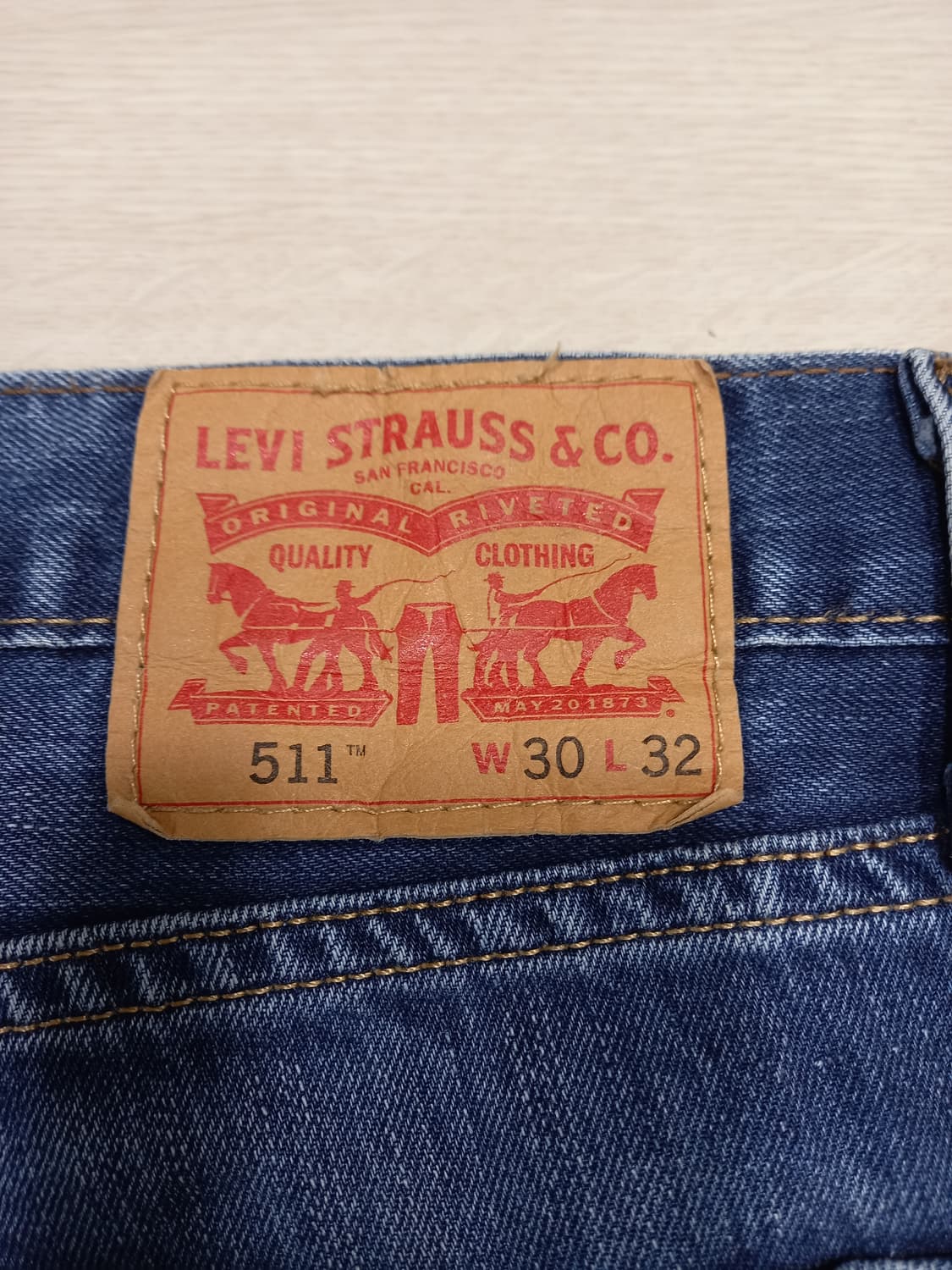 29-30 리바이스511 워싱 슬림일자진 30-187 상품이미지5