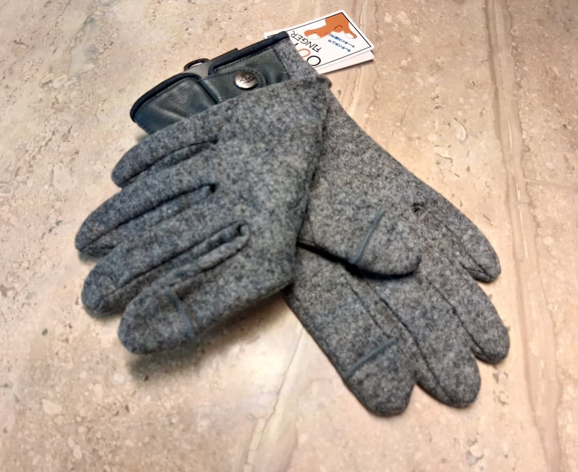 비비안 웨스트우드 아웃핑거 콤비 장갑 그레이 (새상품) 상품이미지5