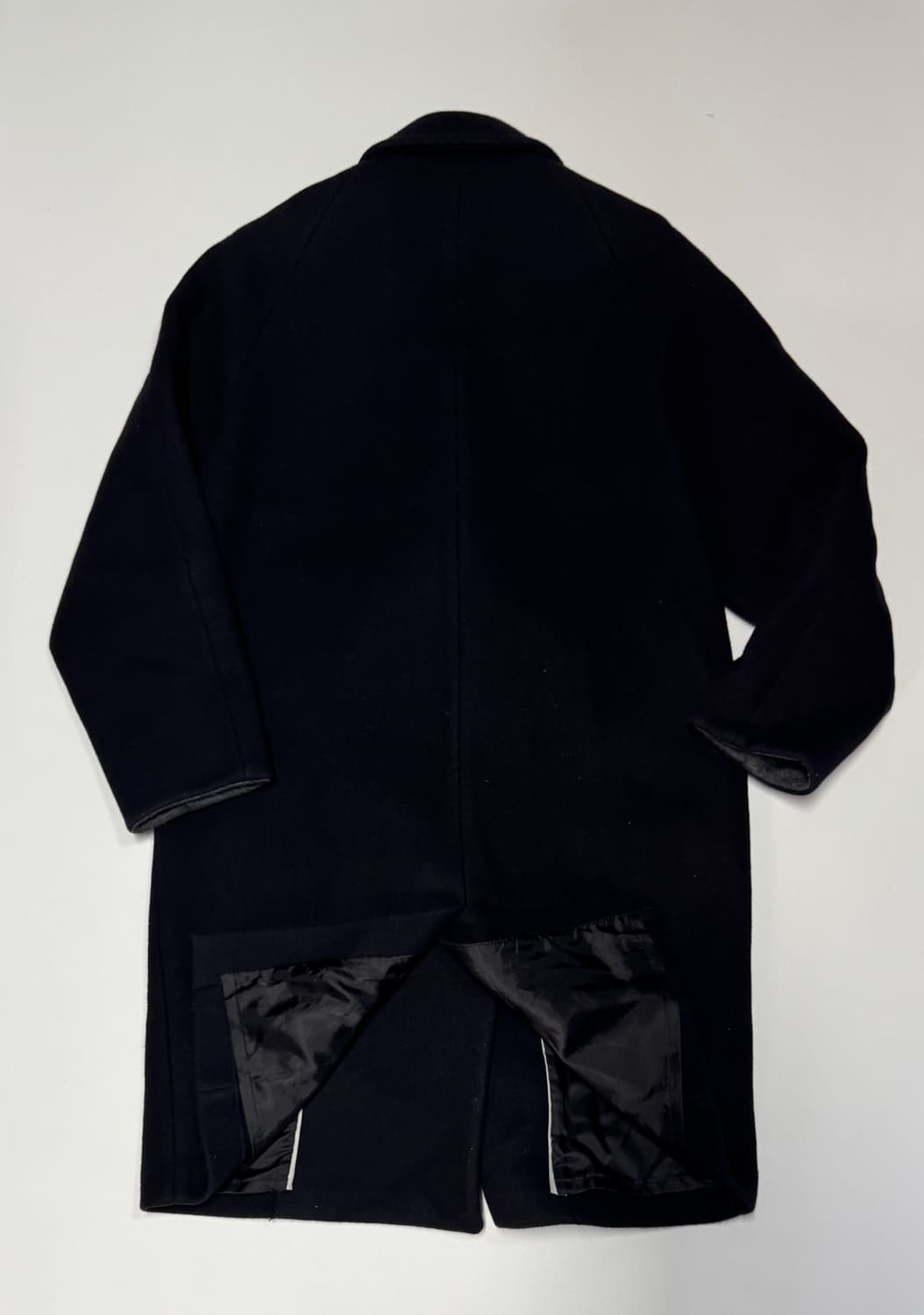 여성 톰보이 Tomboy 블랙 더블 울 코트 상품이미지2